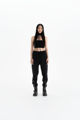 ZIPPER SWEATPANTS_black (-70%)