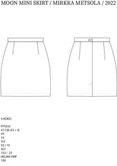 MOON MINI SKIRT_shredded black (-60%)