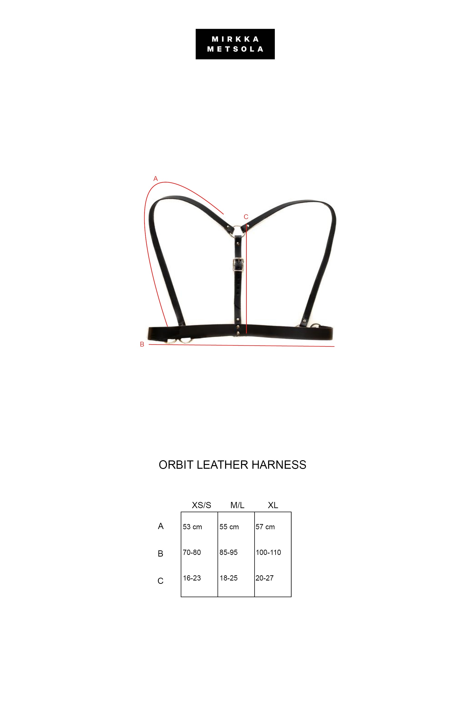 ORBIT LEATHER HARNESS [with GARTER]